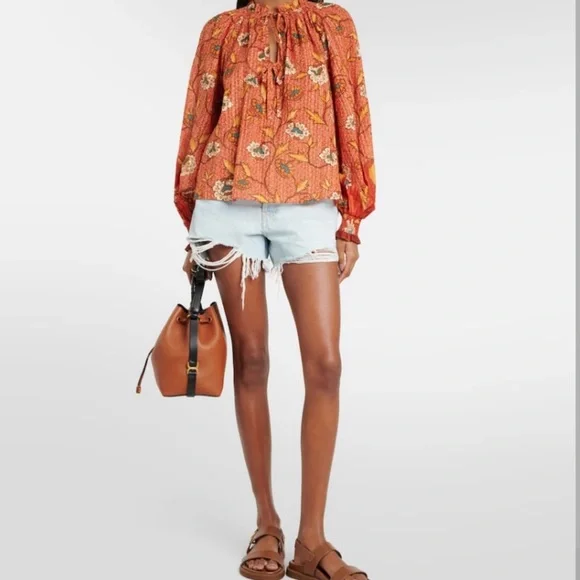 Ulla Johnson Kaitlyn Blouse in Amaryllis, size 0 NWT - Picture 2 of 10